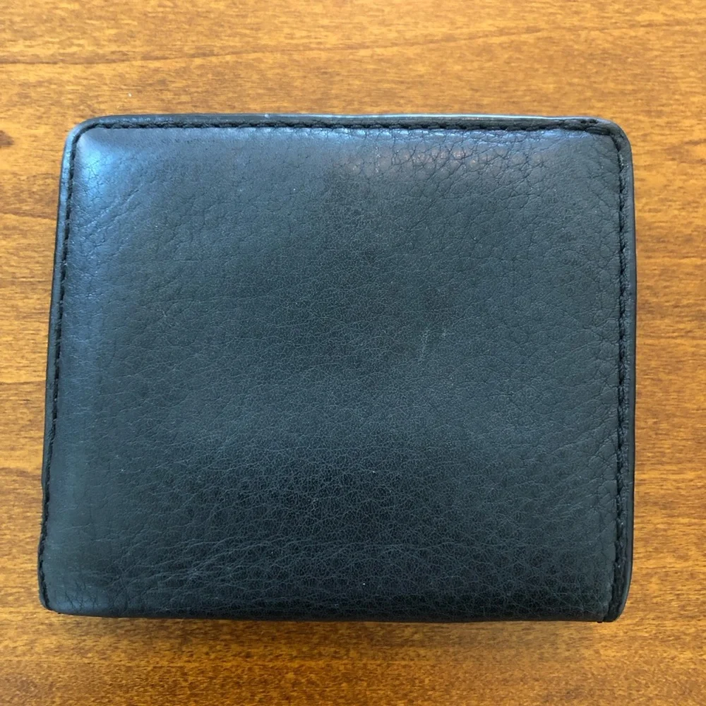 MARC JACOBS - ONE SIZE LEATHER WALLET + BLACK